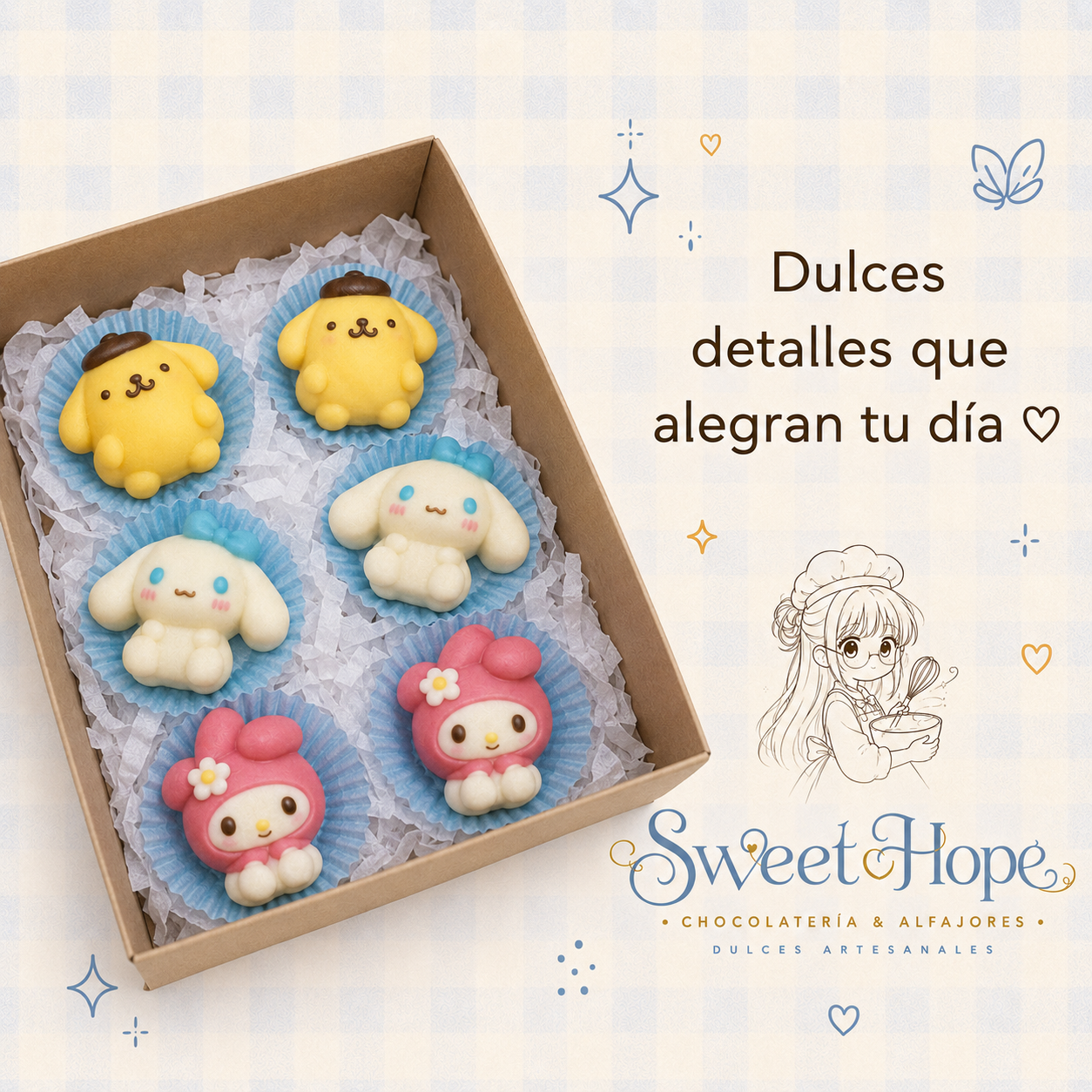 Ejemplo de caja artesanal Sweet Hope
